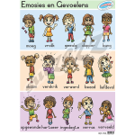 EMOSIES EN GEVOELENS - MUURKAART EMOSIES EN GEVOELENS - MUURKAART